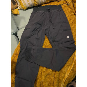 Women's Butter-Soft Pewter Jogger Scrub Pants S